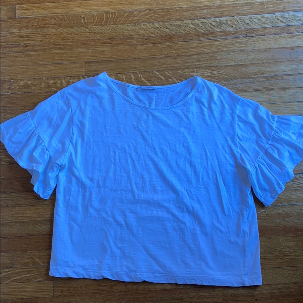 Zara short flared sleeve top